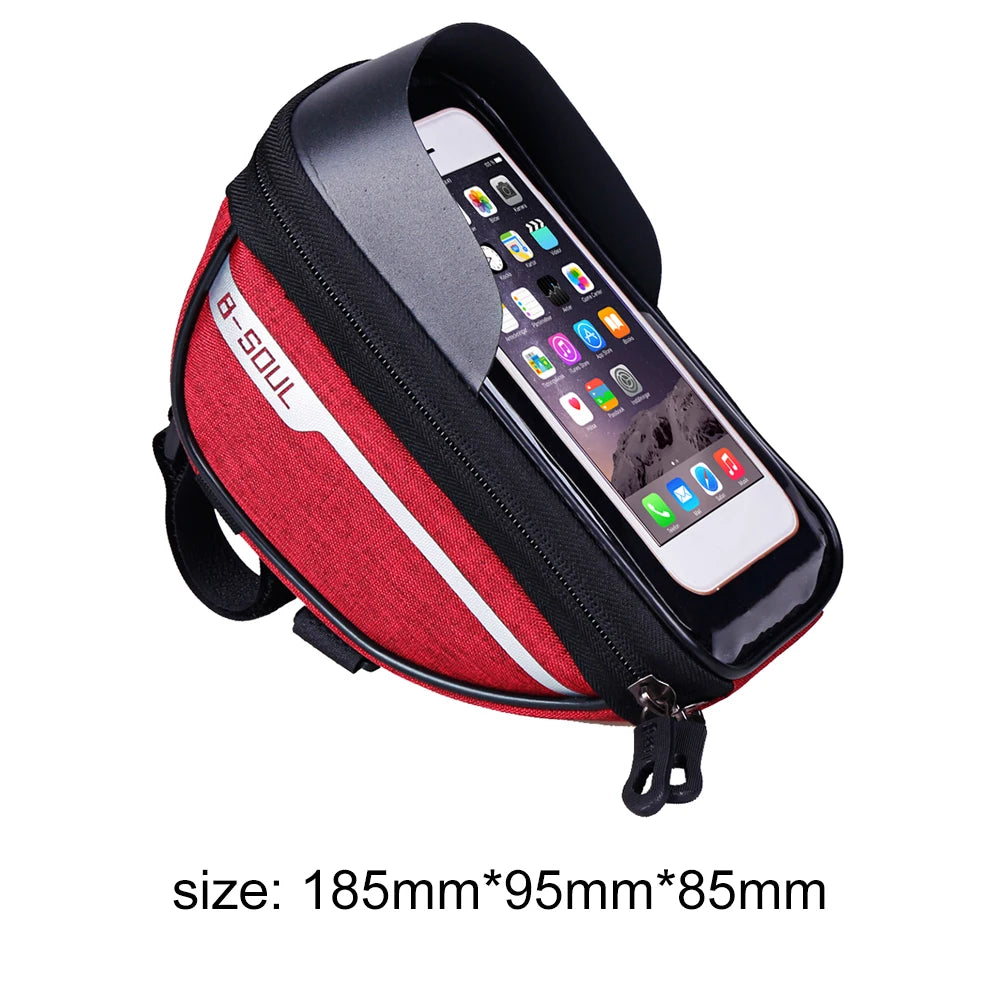 SUPERIOR BIKE Bag Bicycle Front Phone Case Holder with Touchscreen Top