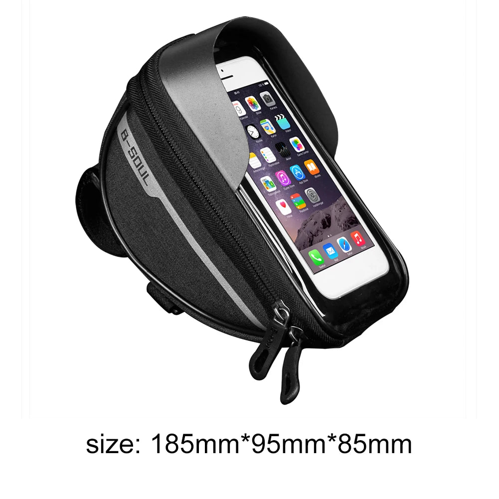 SUPERIOR BIKE Bag Bicycle Front Phone Case Holder with Touchscreen Top