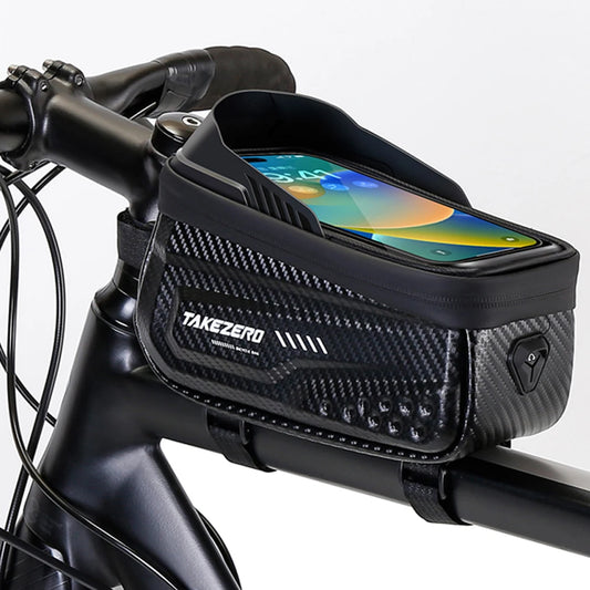 SUPERIOR BIKE Bag Bicycle Front Phone Case Holder with Touchscreen Top