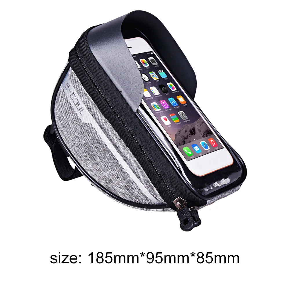SUPERIOR BIKE Bag Bicycle Front Phone Case Holder with Touchscreen Top