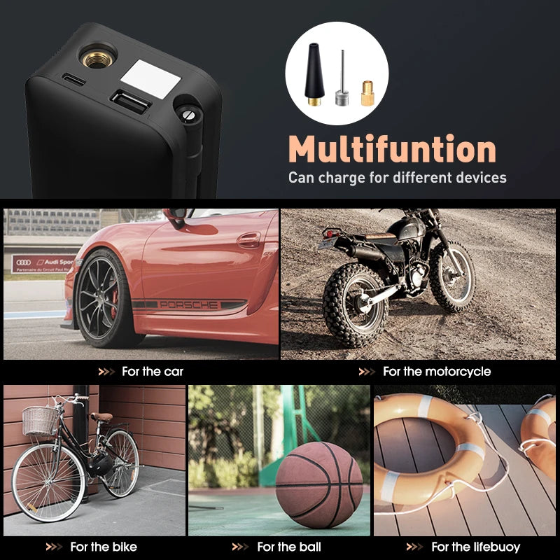 SUPERIOR BIKE Portable Compressor  for bicycle motocycle car