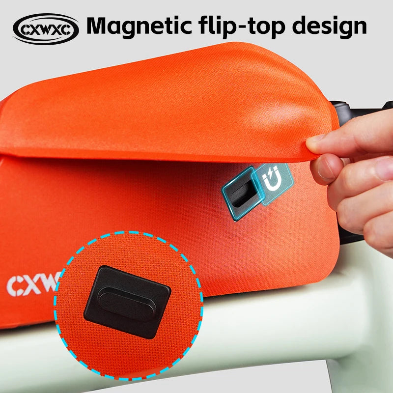 SUPERIOR BIKE Waterproof Cycling Front Bag Magnetic Lid Gravel