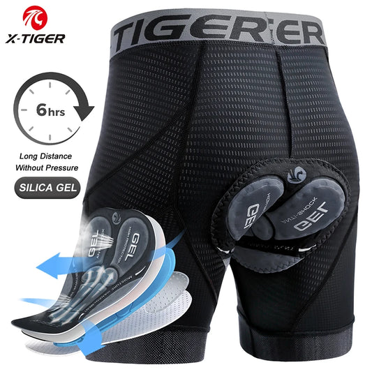 SUPERIOR BIKE X-TIGER Men's Cycling Underwear Shorts 5D Padded Sports